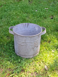 Oude Brocante Zinken Emmer Teil