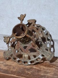 Oude Antieke Gietijzeren Kerstboomstandaard Jugendstil