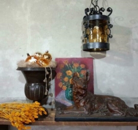 Inspiratie Oude Brocante Hanglamp Herdershond Vaas