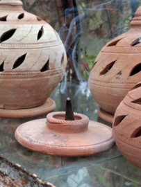 Marokkaanse Terracotta Set Wierookhouder Waxinelicht Citronella