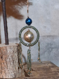 Oude Antieke Kerstbal 10158 Gablonzer Hanger
