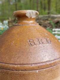Oude Antieke Aardewerk Engelse Rum Kruik WO1 S.R.D. F.Brayne