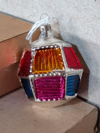 Oude Antieke Kerstbal 9326 Lampion