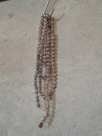 Oude Antieke Kerstbal 10363 Kralenslinger Kralenketting Kralen Slinger Zilver