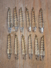 Oude Brocante Kristallen van Kroonluchter Glas