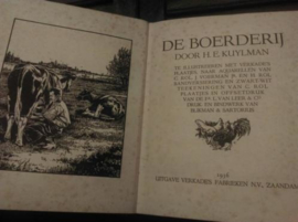 Oud Brocante Plaatjesboek Verkade De Boerderij