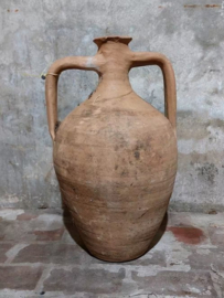 Oude Antieke Turkse Terracotta Oliekruik Olie Kruik Amfora