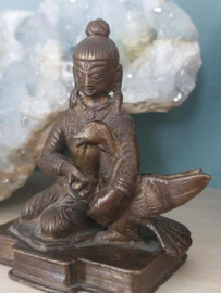 Oude Vintage Koperen Beeld Boeddhisme God Brahma