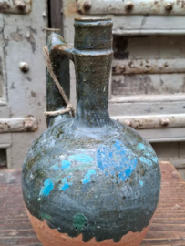 Oude Antiek Vintage Waterkruik Kruik Aardewerk Griekenland