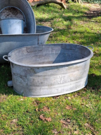 Oude Brocante Franse Zinken Teil met Afvoer