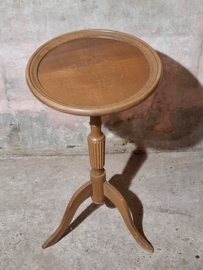 Oude Brocante Bijzettafel Plantentafel Piedestal