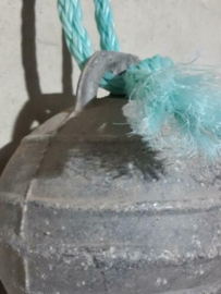 Oude Antiek Brocante Zinken Drijver Boei