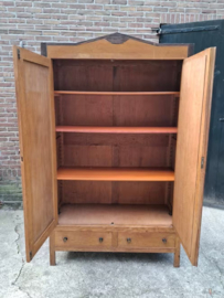 Oude Antiek Brocante Linnenkast Kledingkast Kast Art Deco
