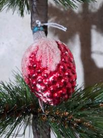 Oude Antiek Vintage Kerstbal 10402 Aardbei