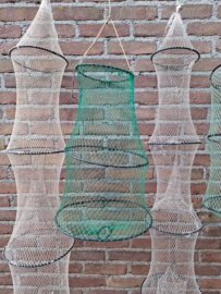 Oude Vintage Fuik Visfuik Groen