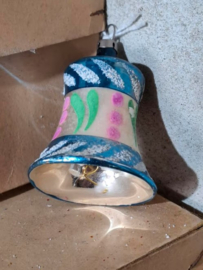 Oude Antiek Vintage Kerstbal 7401 Klokje