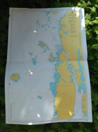 Oude Nautische Zeekaart Noorwegen - West Kust