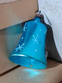 Oude Antiek Vintage Kerstbal 8082 Klokje