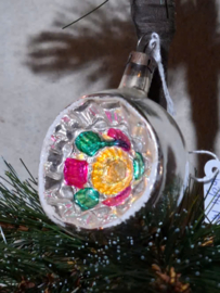 Oude Antiek Vintage Kerstbal 10294 Deukbal