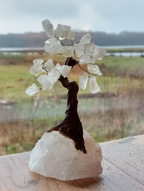 Edelsteen Boom Bonsai Geluksboom Levensboom Bergkristal