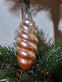 Oude Antiek Vintage Oostblok Kerstbal 9442B Hanger