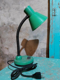 Oude Vintage Industriele Lamp Bureaulamp Groen