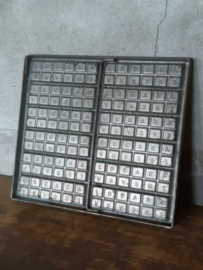 Oude Brocante Vertinde Metalen Matrijs Chocolade Mal Locara