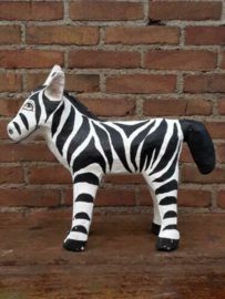 Oude Vintage Papier Mache  Dier Zebra