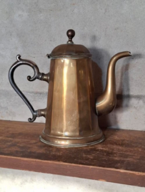 Oude Antieke Koperen Theekan Theepot