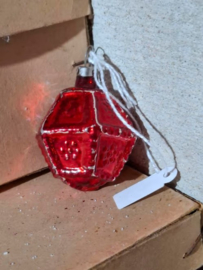 Oude Antieke Vintage Kerstbal 8027 Lampion Feathertree mini