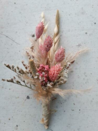 Bruidsboeket van Droogbloemen - Corsage