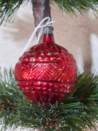 Oude Antieke Kerstbal 10188 Hanger Rood