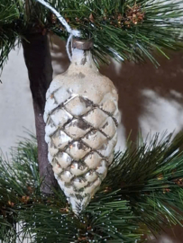 Oude Antieke Kerstbal 10216 Dennenappel