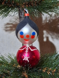 Oude Antiek Vintage Kerstbal 10293 Poppetje