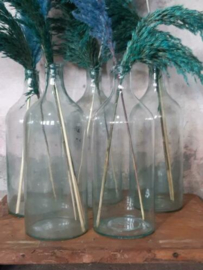 Oude Vintage Gistfles Fles Helder - Groen