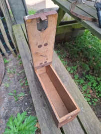 Oude Antieke Houten Munitiekist WW1 Schwarzlose Mitrailleur