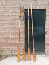Oude Antieke Houten Peddel Roeispanen XL  Baay & Thiebout