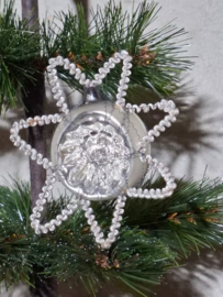 Oude Antiek Vintage Kerstbal 10012 Komeet Tinsel Chenille