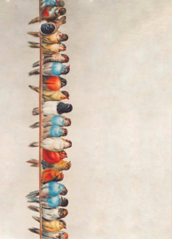 Kaart Ansichtkaart Gekleurde Vogeltjes - Birds
