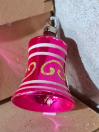 Oude Antiek Vintage Kerstbal 8088 Klokje