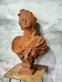 Gietijzeren Beeld Buste Tuinbeeld Marie Antoinette Groot