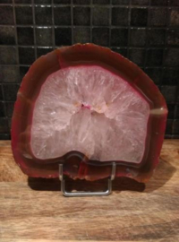 Agaatschijf Agaat Schijf Kristal Roze - Edelstenen