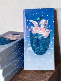 Oude Vintage Kerstversiering Kerstslinger Lametta Blauw