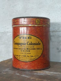Oud Brocante Frans Blik Antique Tin The Compagnie Coloniale