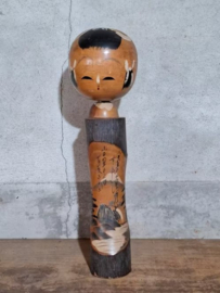Oude Vintage Japanse Kokeshi Houten Pop Doll