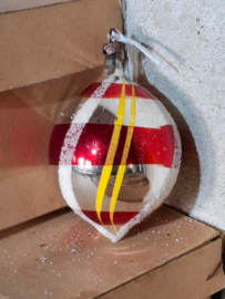 Oude Antiek Vintage Kerstbal 7371 Pegel