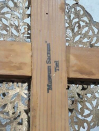 Oude Antieke Crucifix Kruisbeeld Jezus Biscuit Filligrain