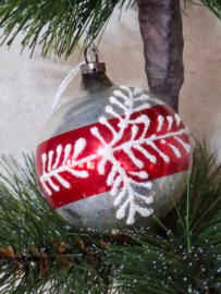 Oude Antiek Vintage Kerstbal 10177 Dennentak