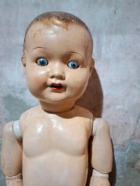 Oude Antieke Pop Papier Machee Sonneberg