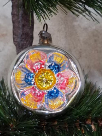 Oude Antiek Vintage Kerstbal 8902 Deukbal